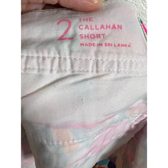 Lilly Pulitzer Pink Floral Print Callahan Casual Shorts Size 2 - Picture 7 of 7